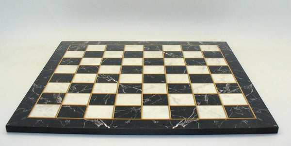 Chess Board - Black Marble Decoupage Chess Board