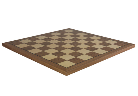 Chess Board - Walnut & Maple Veneer, Five Sizes from 12" to 20"