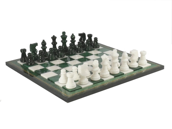 Chess Set - Alabaster in Wood Frame