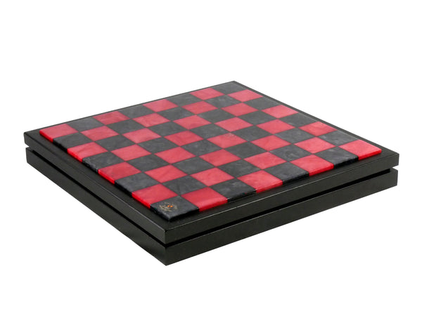 Chess Set - Red & Black Alabaster Chest