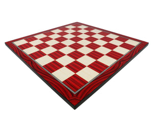 Chess Board - Red Grain Decoupage Chess Board