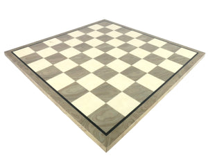 Chess Board - 17" Grey & Ivory wide frame Chess Board