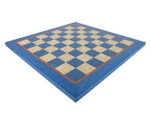 Chessboard - 15.5" Blue & Tan Veneer - 40390BT