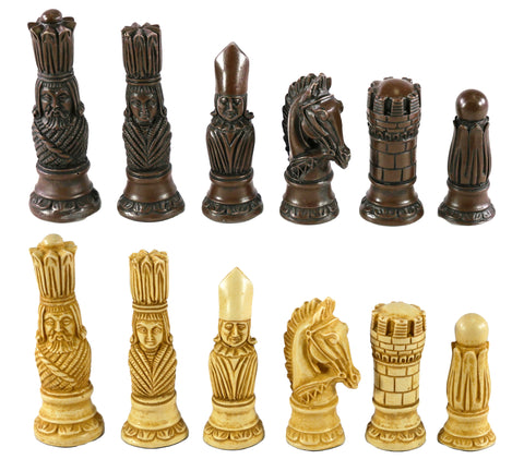 Chess Pieces - Resin - Victorian - 4"