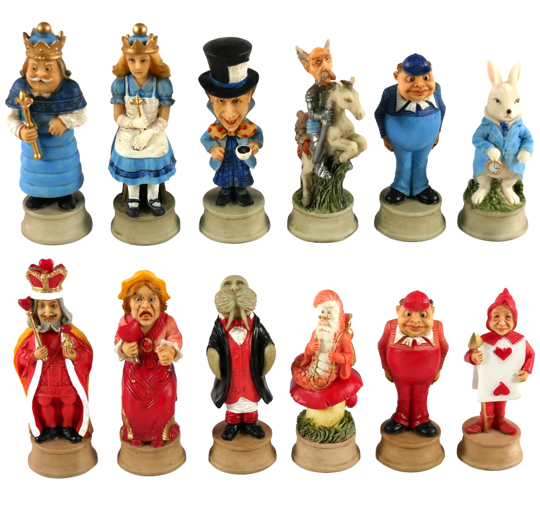 Chess Pieces - Alice in Wonderland Resin Chess Pieces