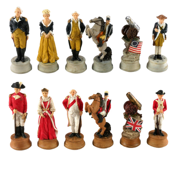 Chess Pieces - Resin - American Revolution