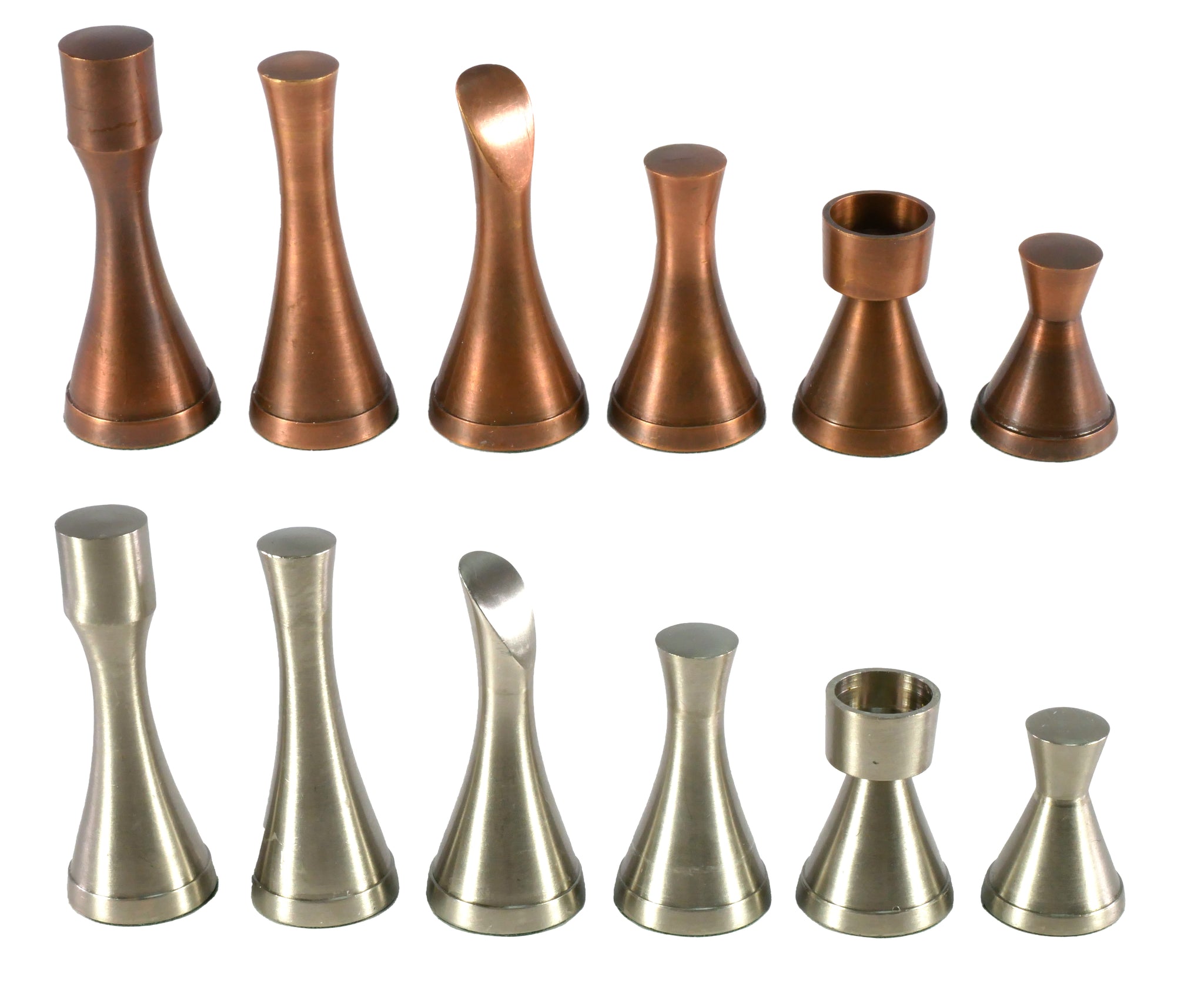 Contemporary Copper Chess Pieces